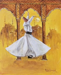 Abdul Hameed, 18 x 24 inch, Acrylic on Canvas, Figurative Painting, AC-ADHD-098